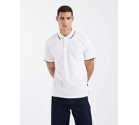 Jack & Jones Premium - Polo bianca con riga a contrasto sul colletto-Bianco XS
