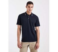Jack & Jones Premium - Polo blu navy con riga a contrasto sul colletto M