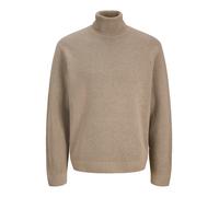 JACK & JONES Jprblamilano Stitch Knit Roll Neck, Greige, M Uomo