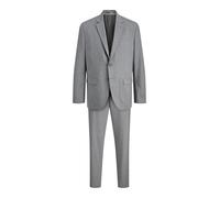 JACK & JONES Premium Single Breasted Blazer And Tailored Trousers JPRTHEO Regular Fit Suit Light Grey Melange 52 Light Grey Melange 52