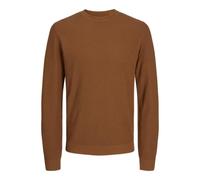 JACK & JONES Pullover Basico Girocollo. vestibilità Comoda. Arancione Mattone
