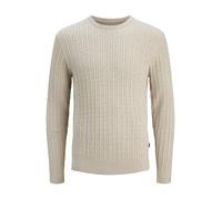 JACK & JONES Pullover 'JJEEMIL' beige Uomo - PROMO - Pullover e cardigan - Pullover - Pullover girocollo JACK & JONES XXL
