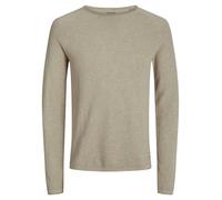 JACK & JONES Pullover 'JJEHill' beige Uomo - PROMO - Pullover e cardigan - Pullover - Pullover girocollo JACK & JONES XS