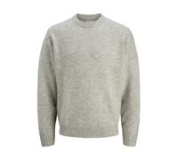 JACK & JONES Jjesoho Ollie Knit Crew Neck SN, Chiaro Grigio Melange, M