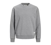 JACK & JONES Rddandy Sweat Crew Neck SN Maglia di Tuta, Grigio (Light Grey Melange), XXL Uomo