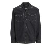 JACK & JONES Rddrob RI 329 SN-Maglietta Oversize Giacchetto, Denim Nero, L Uomo