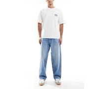 Jack & Jones - Ron - Jeans skater lavaggio blu medio W27 L32