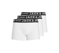 Jack & Jones - Confezione da 3 boxer aderenti bianchi-Bianco XL