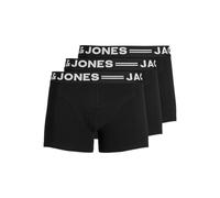 JACK & JONES Sense Trunks 3-Pack Uomo Boxer Nero XXL 95% Cotone, 5% elasthane