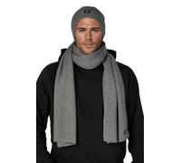 JACK & JONES Set con cappello e sciarpa da uomo 2-in-1, set invernale, berretto, sciarpa, colori nero/blu/grigio/beige, grigio, Taglia unica