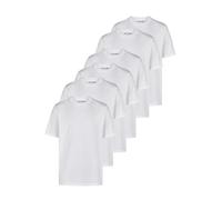 JACK & JONES Set di 6 magliette da uomo Basic Regular Fit JACJEANS a girocollo, a maniche corte, per l'estate, in nero e bianco, S M L XL XXL 3XL, L