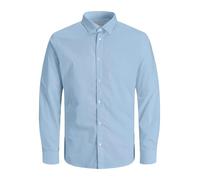 JACK & JONES Shirt Jjjoe LS Plain Noos Pls-Maglietta, Blu di Cachemire, 5XL Uomo