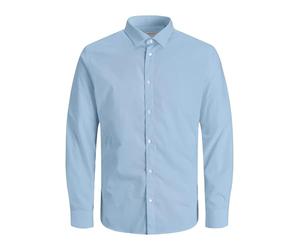 JACK & JONES Shirt Jjjoe LS Plain Noos Pls-Maglietta, Blu di Cachemire, 5XL Uomo