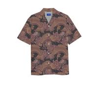 JACK & JONES Shirt Jorjose Resort-Maglietta SS SMU, Rosso-Ruby Wine, L Uomo