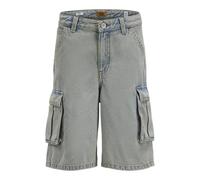 JACK & JONES Shorts Jjialex Jjcargo MF 311 Jnr-Pantaloncini, Blu Denim, 15 Anni Uomo