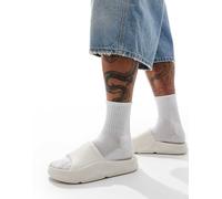 Jack & Jones - Slider bianche con suola sagomata-Bianco 40