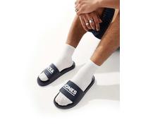 Jack & Jones - Sliders da piscina blu navy 43