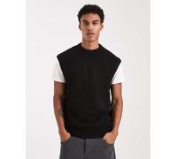 Jack & Jones - Smanicato in maglia soffice nero S