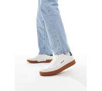 Jack & Jones - Sneakers bianche con dettagli verdi e suola in gomma-Bianco 46