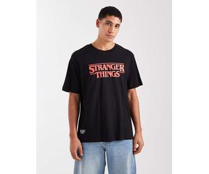 Jack & Jones - Stranger Things - T-shirt oversize nera-Nero S