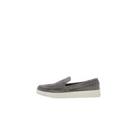 JACK & JONES Suede Loafer SN, Jfwmaccartney-Mocassino in Pelle Scamosciata Uomo, Grigio, 44 EU