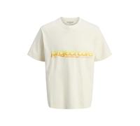 JACK & JONES Summer Front Tee Jcounion SS Crew SN-Maglietta Estiva, Sweet Corn, S Uomo