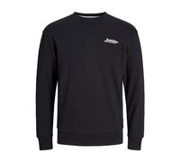 JACK & JONES Sweat Crew Neck Jjbeau-Felpa Girocollo, Nero, S Uomo