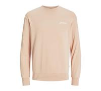 JACK & JONES Sweat Crew Neck Jjbeau-Felpa Girocollo, Peach Parfait, M Uomo