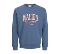 JACK & JONES Sweat Crew Neck Jjdetroit-Felpa Girocollo, Oceanview, S Uomo
