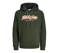 JACK & JONES Sweat Hood Jjurban-Felpa con Cappuccio, Borsone, S Uomo