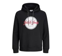 JACK & JONES Sweat Hood Jjurban-Felpa con Cappuccio, Nero, L Uomo