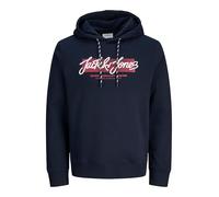 JACK & JONES Sweat Hood Jjurban-Felpa con Cappuccio, Sky Captain, L Uomo