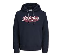 JACK & JONES Sweat Hood Jjurban-Felpa con Cappuccio, Sky Captain, M Uomo