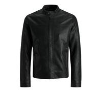 JACK & JONES Synthetic Leather Jacket Synthetic Leather Jacket | Regular Fit, Semplice, Maniche lunghe, Lunghezza regolare, Outdoor, Temperatura massima 30°C ciclo delicato