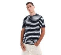 Jack & Jones - T-shirt bianca a righe-Bianco S