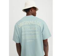 Jack & Jones - T-shirt color menta oversize con stampa "Atelier" sul retro-Verde M