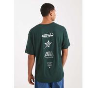 Jack & Jones - T-shirt color verde scuro con stampa New York sul retro L