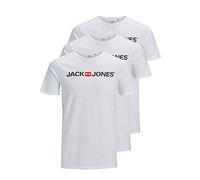 JACK & JONES - T-Shirt da Uomo, Confezione da 3, M