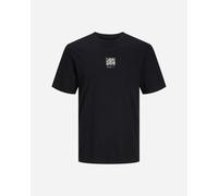 Jack & Jones - T-shirt Jj M One Color Mc Stampa Fiore Nero