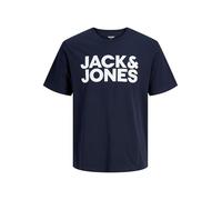 JACK & JONES Jjecorp Logo Tee Crew Neck Ss19 Noos, T Shirt Uomo, Blu (Navy Blazer Fit: Slim/Large Print), M