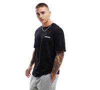 Jack & Jones - T-shirt nera con logo-Nero XS