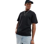 Jack & Jones - T-shirt nera oversize pesante 200 gsm-Nero M