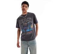 Jack & Jones - T-shirt oversize grigia con grafica dei Pink Floyd sul retro-Grigio XL