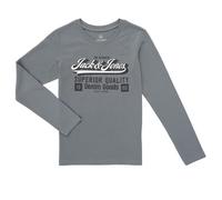 Jack & Jones T-shirts a maniche lunghe JJELOGO TEE LS in Grigio 15 anni