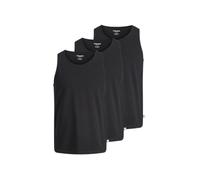 JACK & JONES Tanktop Jjeorganic Basic Canotta 3Pk MP, Nero, L (Pacco da 3) Uomo