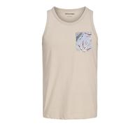 JACK & JONES Tanktop Jjhonolulu Pocket AOP Canotta SL, Raggio di Luna, XL Uomo