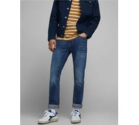 Jack & Jones - Tim - Jeans dritti lavaggio scuro sbiadito-Blu W34 L34