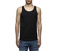 JACK & JONES - Top, Senza maniche, Uomo, Nero (Noir (Black C-N10)), 2XL, 1 Pezzo