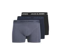 JACK & JONES Trunks 3 Pack Jacjeremiah-Confezione da 3 Boxer Solidi, Blazer Navy, M (Pacco da 3) Uomo