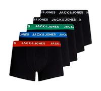 JACK & JONES Trunks - Set di 5 Boxer Elasticizzati da Uomo, in Jersey, Electric Blue Lemonade, S
